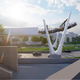 A render of one of the pylons for the Paris cable car.